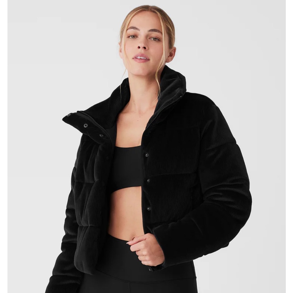 Alo yoga velour jacket size medium black